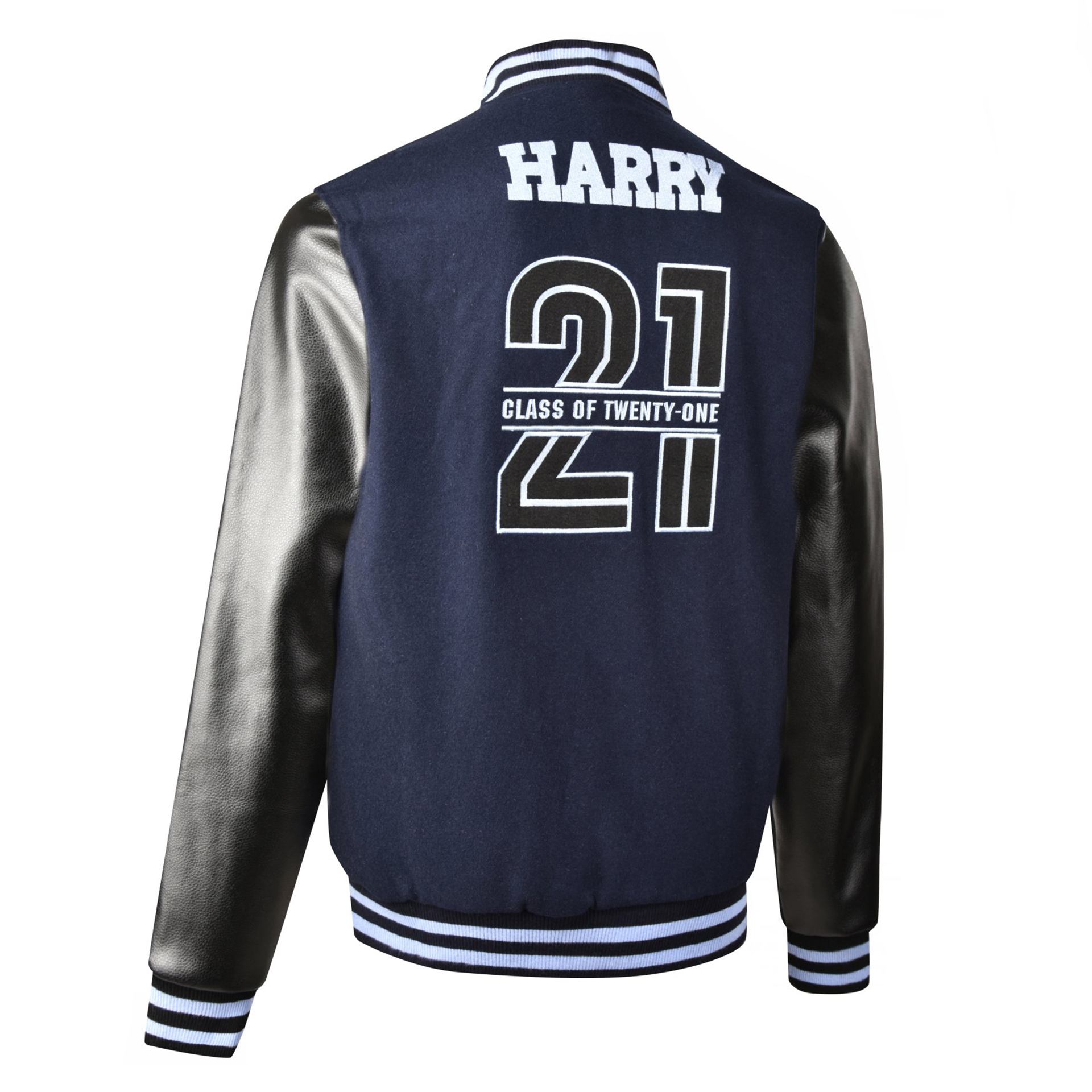 PU SLEEVES LETTERMAN JACKET 2021-L12SC8