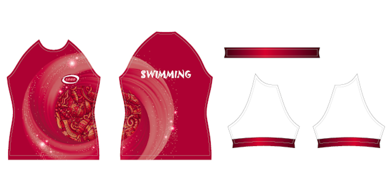 swimming team wear layout